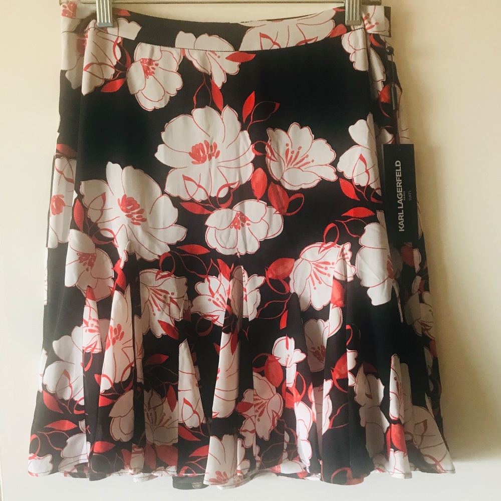 Karl Lagerfeld Paris Pleated Skirt - Picture 3 of 4